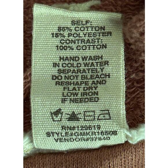 Gimmicks by Buckle Crochet Sleeve Tulip Back Copper Brown Top XS - Picture 8 of 8